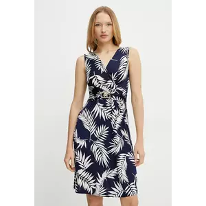 Morgan rochie RFLORIA culoarea bleumarin, mini, drept, RFLORIA imagine