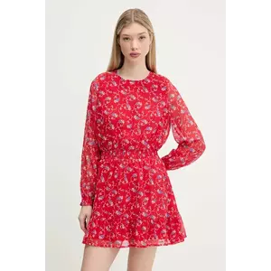 Tommy Jeans rochie culoarea rosu, mini, evazati, DW0DW20338 imagine