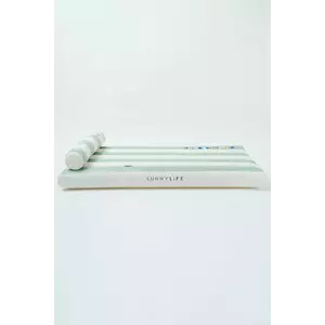 SunnyLife saltea pneumatică pentru înot Green Stripe culoarea verde imagine