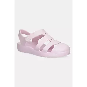 Crocs sandale CLASSIC FISHERMAN KIDS culoarea roz, 210625 imagine