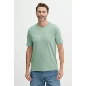 Marc O'Polo tricou din bumbac culoarea verde, cu imprimeu, 523201251052 imagine