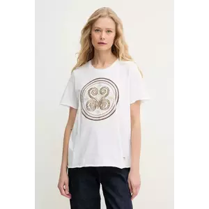 Mos Mosh tricou din bumbac culoarea alb, 168100 imagine