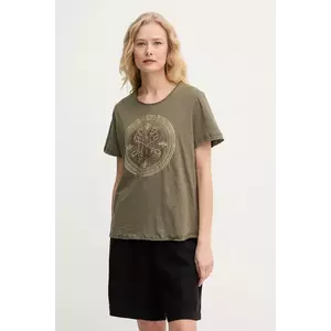Mos Mosh tricou din bumbac culoarea verde, 168100 imagine
