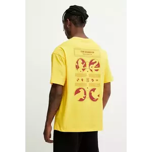 Puma tricou din bumbac PUMA x HARRY POTTER culoarea galben, cu imprimeu, 630092 imagine