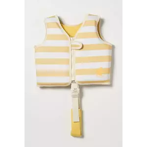 SunnyLife vestă de înot pentru copii Sammy the Seagull Mustard Stripe 1-2 years culoarea galben imagine