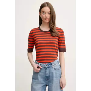 Sisley tricou culoarea rosu, 17Q3L105R imagine