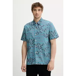 PS Paul Smith cămașă din bumbac culoarea turcoaz, regular, M2R.695U.P22315 imagine