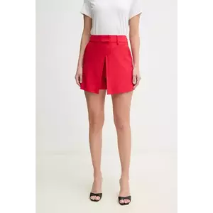 Simona Corsellini fustă pantaloni culoarea rosu, uni, high waist, P25CPPG002 imagine