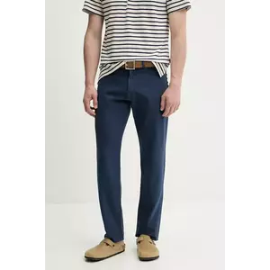 PS Paul Smith pantaloni din amestec de in culoarea bleumarin, drept, M2R.393Z.P22319 imagine
