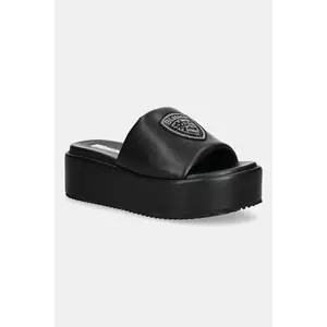 Blauer papuci OPAL culoarea negru, cu platforma, S5OPAL03 imagine