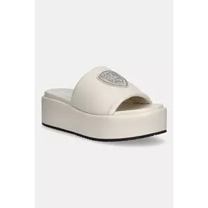 Blauer papuci OPAL culoarea bej, cu platforma, S5OPAL03 imagine