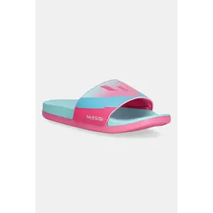 adidas papuci copii ADILETTE COMFORT MESSI culoarea turcoaz, JR6327 imagine