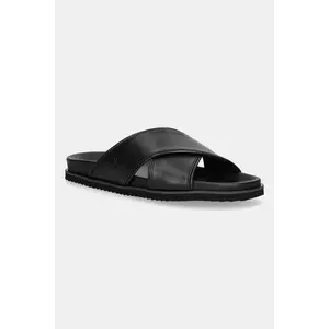 Hackett London papuci MIKONOS CROSSOVER culoarea negru, HMS21474 imagine