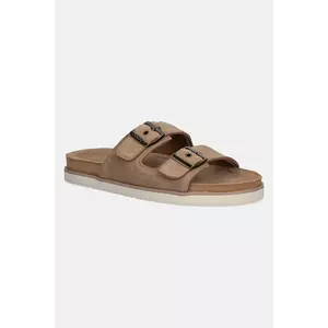 Gant papuci din piele Fairfo culoarea bej, 30631863.G25 imagine