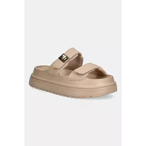 Steve Madden papuci Bigschmona-J culoarea bej, cu platforma, SM11003858 imagine