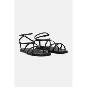 Answear Lab sandale de piele femei, culoarea negru imagine