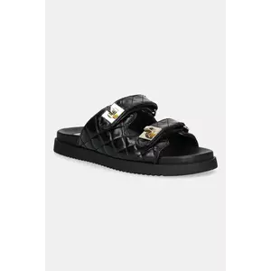 Steve Madden papuci de piele Schmona-CN culoarea negru, SM11003714 imagine
