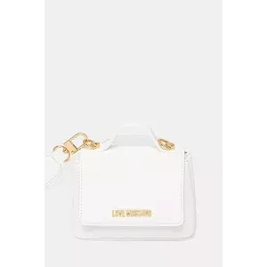 Love Moschino geantă culoarea alb, JC4279PP0MKI0100 imagine