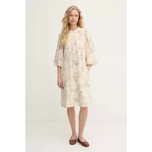 Mos Mosh rochie culoarea bej, mini, drept, 169960 imagine