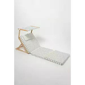 SunnyLife scaun de plajă La Palma Sage Stripe culoarea verde imagine
