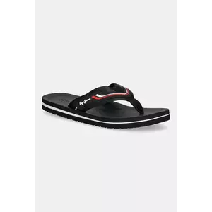 Pepe Jeans papuci WEST CLUB culoarea negru, PMS70162 imagine