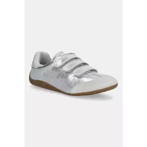 Steve Madden sneakers din piele Flagship culoarea argintiu, SM11003816 imagine