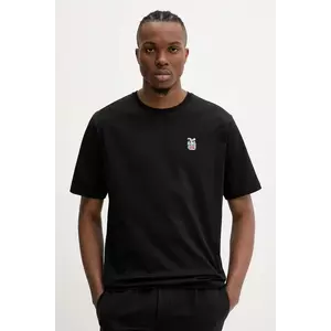 Bally tricou din bumbac culoarea negru, uni, MJE09D imagine