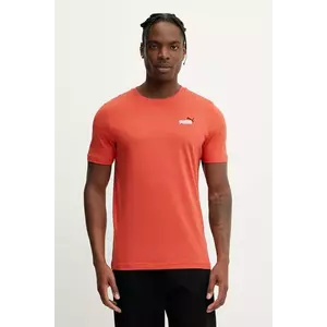 Puma tricou din bumbac culoarea rosu, cu imprimeu, 684717 imagine