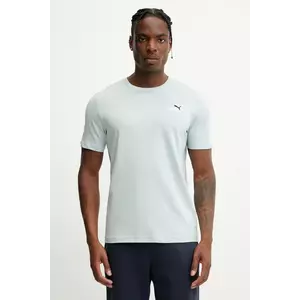 Puma tricou din bumbac culoarea turcoaz, cu imprimeu, 684717 imagine