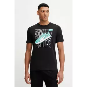 Puma tricou din bumbac GRAPHICS Sneaker culoarea negru, cu imprimeu, 684830 imagine