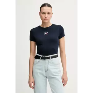 Tommy Jeans tricou culoarea bleumarin, DW0DW20316 imagine