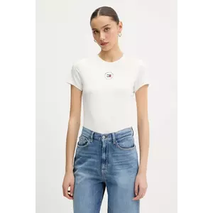 Tommy Jeans tricou culoarea alb, DW0DW20316 imagine