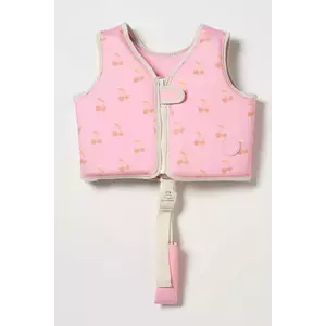 SunnyLife vestă de înot pentru copii Cotton Candy Cherry 2-3 years culoarea roz imagine