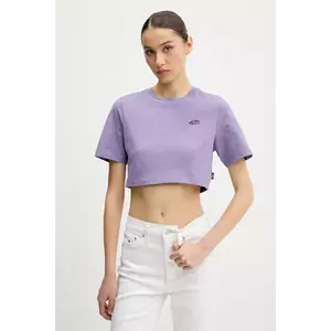Vans tricou din bumbac culoarea violet, VN000P5V6PH1 imagine