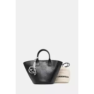 Karl Lagerfeld totebag de piele culoarea negru, A1W30491 imagine