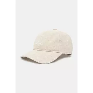 Drôle de Monsieur sapca La Casquette Drule Lin culoarea bej, neted, G-CP168-LI008-LBG imagine