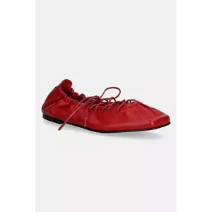 Alohas balerini de piele Aureline culoarea rosu, S100840-03 imagine