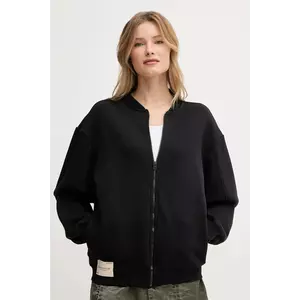 Alpha Industries bluză Studio Edition Fleece Bomber wmn culoarea negru, uni, 156030 imagine