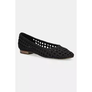 Toms balerini BLACK WOVEN BASKET culoarea negru, 10022017 imagine
