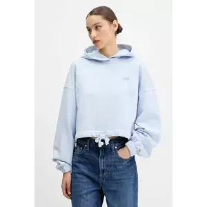 Tommy Jeans hanorac de bumbac cu glugă, uni, DW0DW20314 imagine