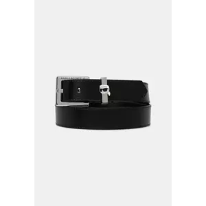 Karl Lagerfeld curea de piele culoarea negru, A2W33065 imagine