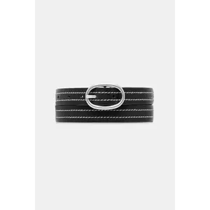 Sisley curea de piele culoarea negru, 6R3NWL02Y imagine