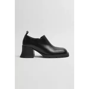 Miista pantofi de piele Henar culoarea negru, toc pana, E8_3896 imagine
