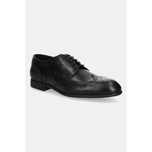 Baldinini pantofi de piele culoarea negru, U5E006P1VITE imagine