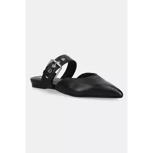 Marc O'Polo papuci de piele PENELOPE 4A culoarea negru, 50318783702100 imagine