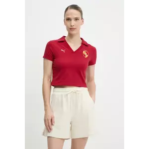 Puma tricou polo PUMA x HARRY POTTER culoarea bordo, 630097 imagine