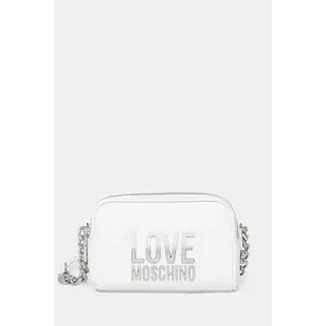 Love Moschino geantă culoarea alb, JC4255PP0MKD0100 imagine