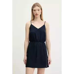 Tommy Jeans rochie culoarea bleumarin, mini, evazati, DW0DW20613 imagine