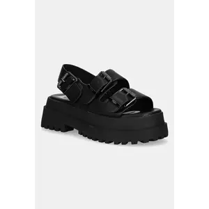Buffalo sandale Pluto Ari culoarea negru, cu platforma, 1602268-BLK imagine