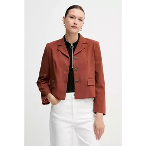 Sisley sacou culoarea portocaliu, un singur rand de nasturi, cu imprimeu, 290TLW02W imagine